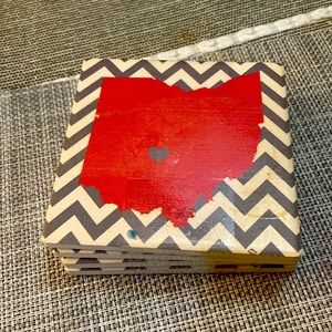 Coasters Thirsty, stoned, set of four coasters, Ohio